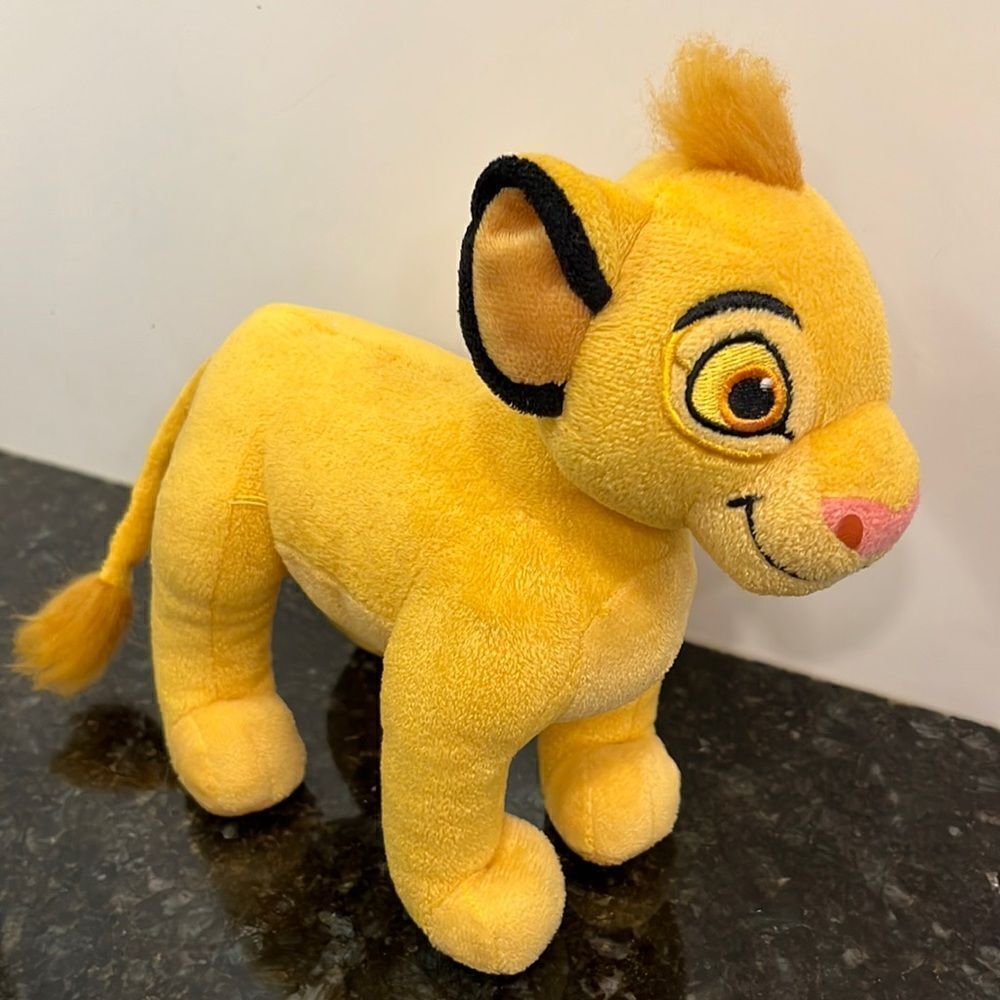 Simba Disney Parks Yellow Lion Cub Plush Lion King 8 Inches